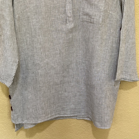 New Direction Linen 3/4 sleeve top/blouse - Picture 7 of 9